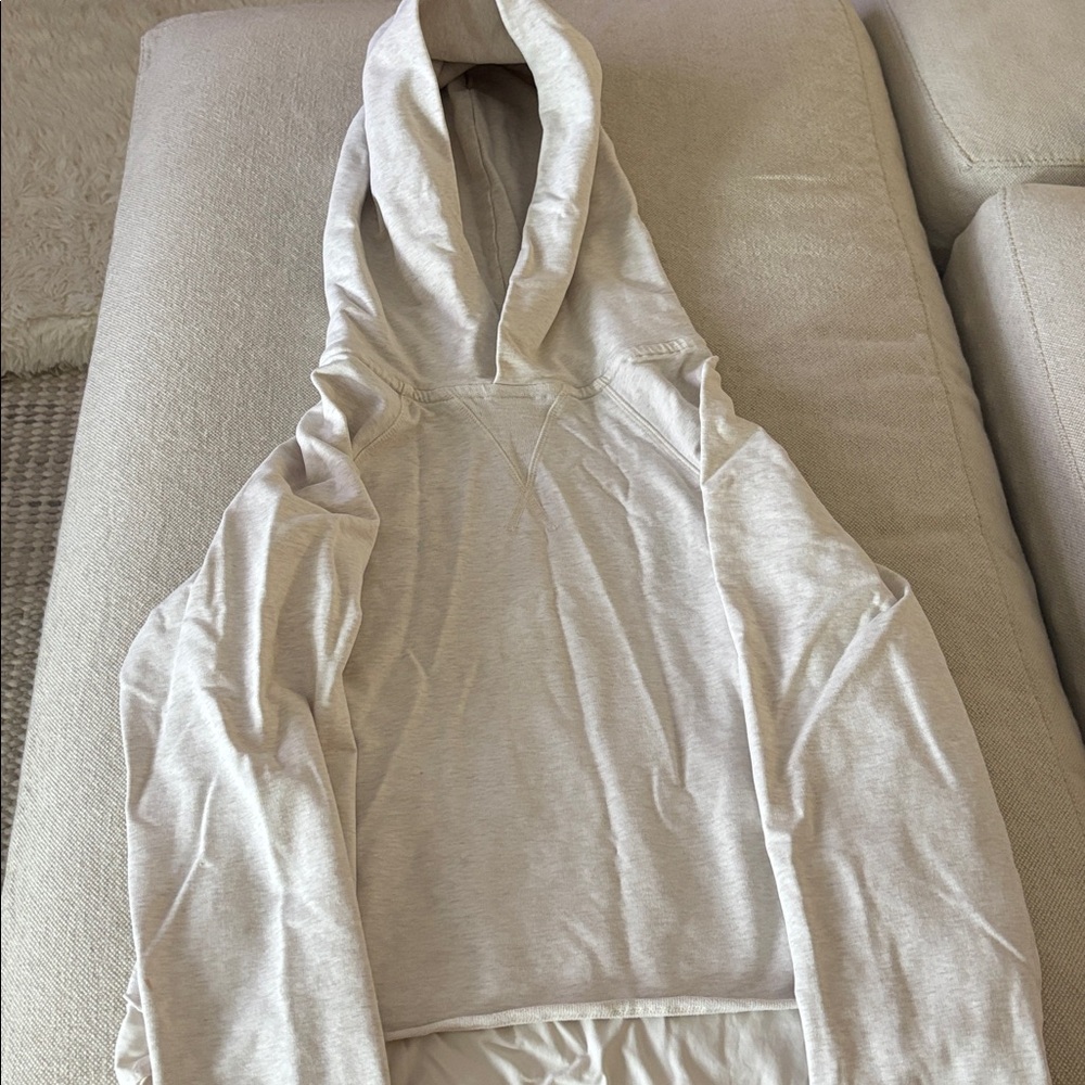 Lululemon oatmeal cropped hoodie sweatshirt